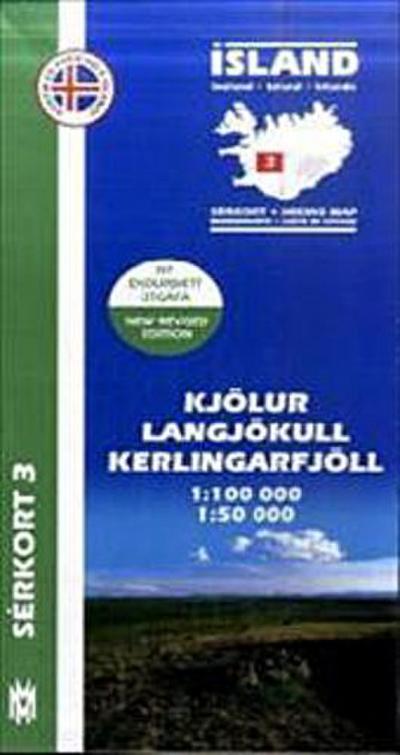 Island Serkort 03 Kjölur - Langjökull - Kerlingarfjöll 1 : 100 000 / 1 : 50 000