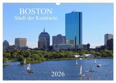 Boston - Stadt der Kontraste (Wandkalender 2026 DIN A3 quer), CALVENDO Monatskalender