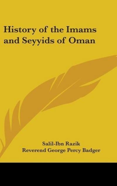 History of the Imams and Seyyids of Oman