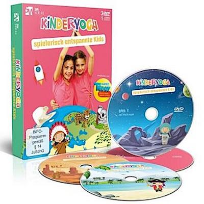 Kinderyoga, 3 DVD-Videos + 1 Audio-CD