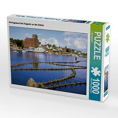 CALVENDO Puzzle Heringszaun bei Kappeln an der Schlei | 1000 Teile Lege-Größe 64x48cm Foto-Puzzle für glückliche Stunden