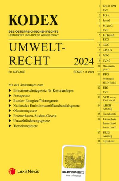 KODEX Umweltrecht 2024 - inkl. App