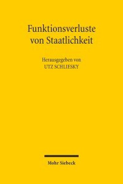 Funktionsverluste von Staatlichkeit