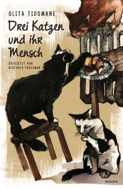 Drei Katzen und ihr Mensch