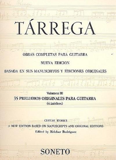 Obras completas para guitarra vol.335 preludios originales