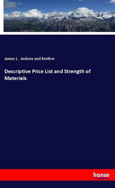 Descriptive Price List and Strength of Materials