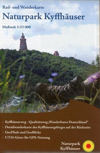 KKV Rad- und Wanderkarte Naturpark Kyffhäuser