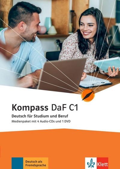 Kompass DaF C1. Medienpaket (4 Audio-CDs + DVD)