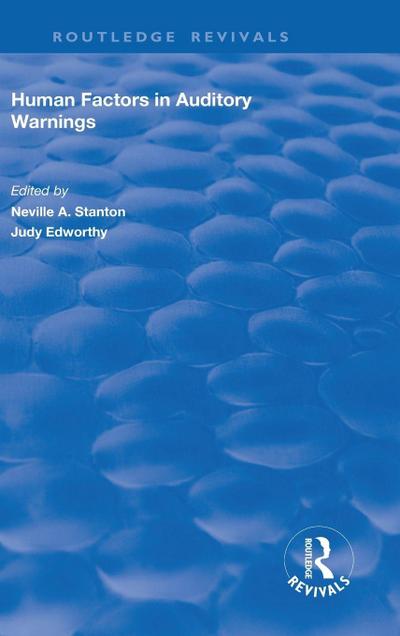 Human Factors in Auditory Warnings