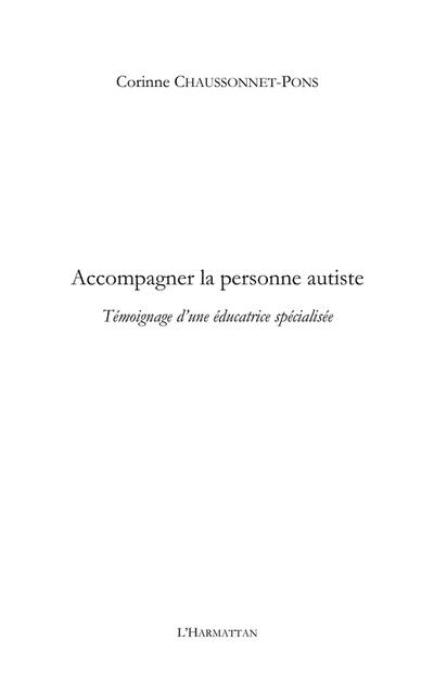 Accompagner la personne autiste