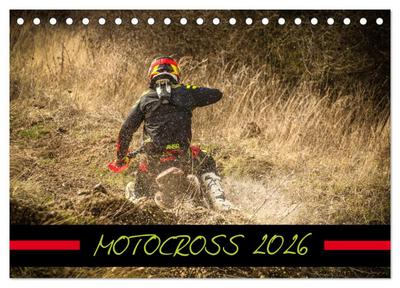 MOTOCROSS 2026 (Tischkalender 2026 DIN A5 quer), CALVENDO Monatskalender