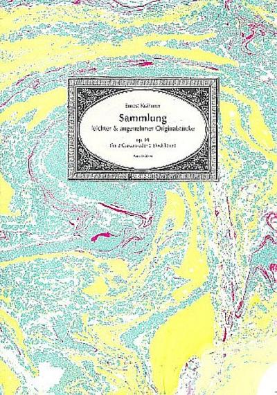 Sammlung leichter und angenehmer Originalstücke op.10für 2 Csakans oder Blockflöten
