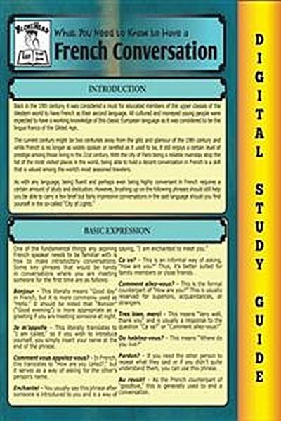 French Conversation ( Blokehead Easy Study Guide)