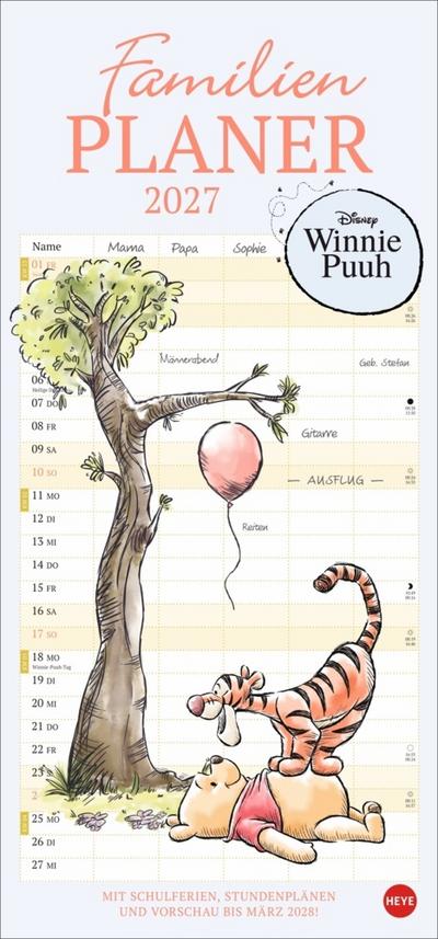 Winnie Puuh Familienplaner 2027 