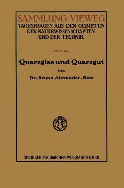 Quarzglas und Quarzgut