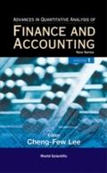 Advances In Quantitative Analysis Of Finance And A