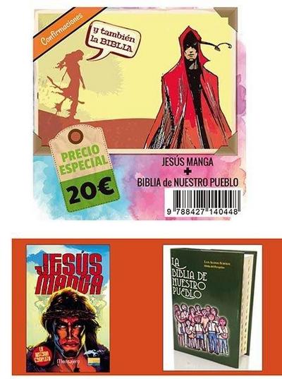 LOTE CONFIRMACIONES (JESUS MANGA + BIBLIA NUESTRO PUEBLO)