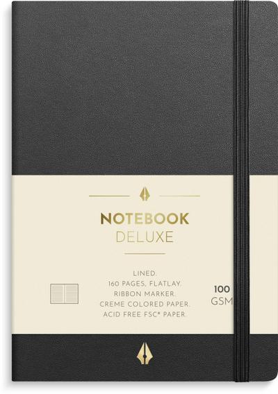 Burde Notizbuch Deluxe A6 schwarz