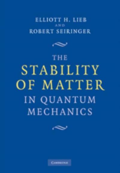 Stability of Matter in Quantum Mechanics