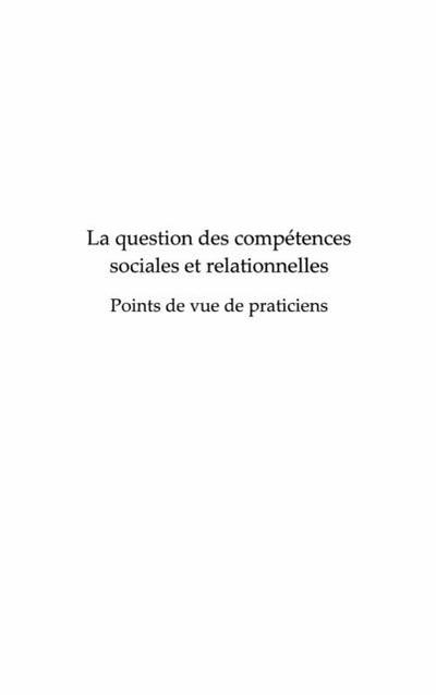 Question competences socialesrelationn.