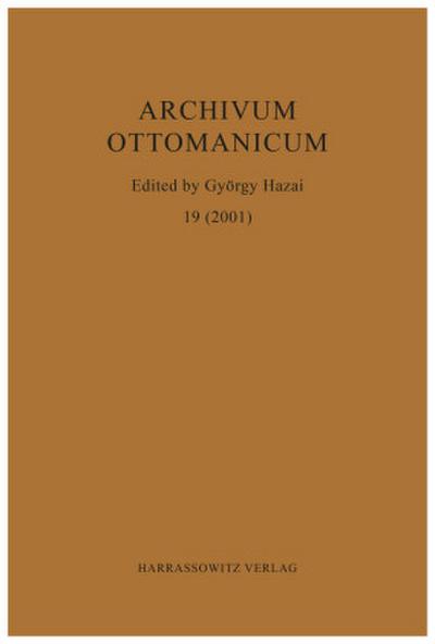 Archivum Ottomanicum 19 (2001)