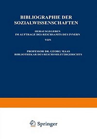 Bibliographie der Sozialwissenschaften