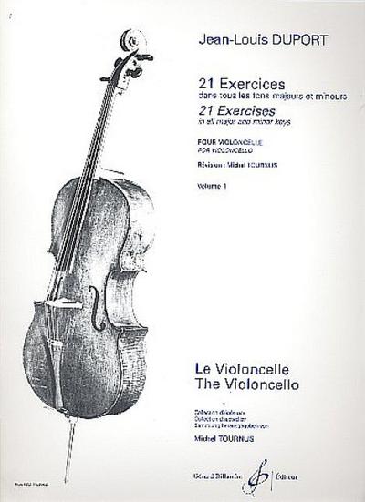 21 exercices dans tuos les tons majeurs et mineurs vol.1pour violoncelle