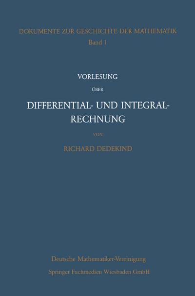 Vorlesung über Differential- und Integralrechnung 1861/62