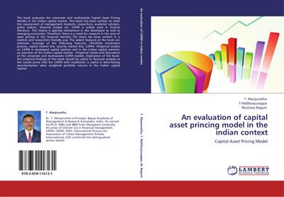An evaluation of capital asset princing model in the indian context - T. Manjunatha