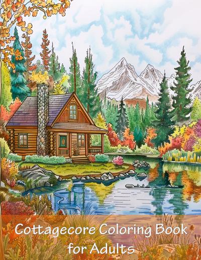 Cottagecore Coloring Book For Adults