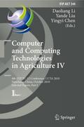Computer and Computing Technologies in Agriculture