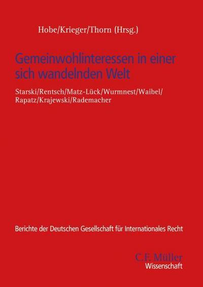Gemeinwohlinteressen in einer sich wandelnden Welt