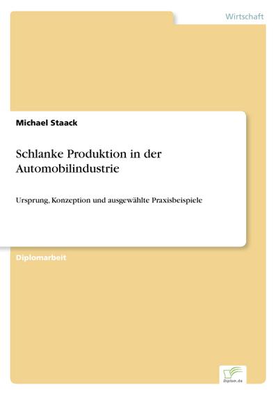 Schlanke Produktion in der Automobilindustrie