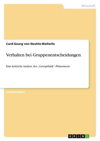 Verhalten bei Gruppenentscheidungen
