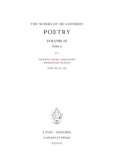 Poetry III, tome 2
