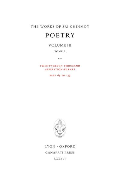 Poetry III, tome 2