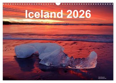 Iceland 2026 (Wall Calendar 2026 DIN A3 landscape), CALVENDO 12 Month Wall Calendar