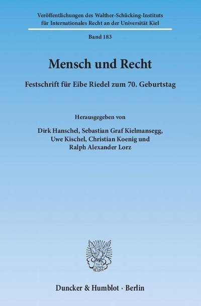 Mensch und Recht