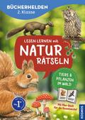Lesen lernen mit Naturrätseln - Tiere und Pflanzen im Wald