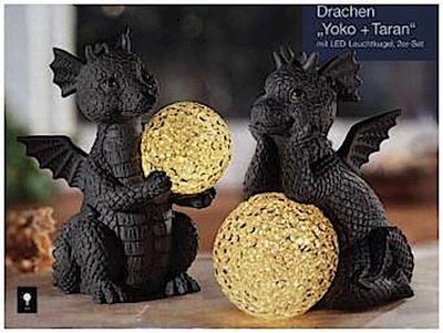Drachen Yoko+Taran mit LED-Leuchtkugel