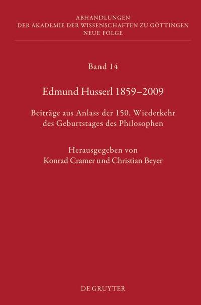 Edmund Husserl 1859¿2009