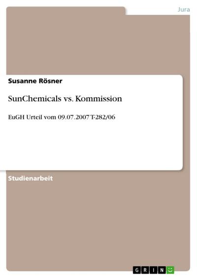 SunChemicals vs. Kommission