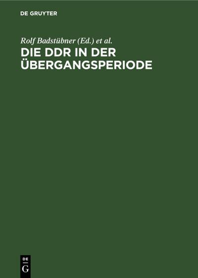 Die DDR in der Übergangsperiode