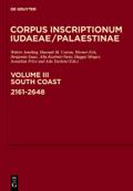 Corpus Inscriptionum Iudaeae/Palaestinae.Volume III Southcoast