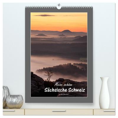 Meine schöne Sächsische Schweiz (hochwertiger Premium Wandkalender 2026 DIN A2 hoch), Kunstdruck in Hochglanz