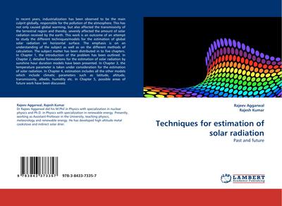 Techniques for estimation of solar radiation