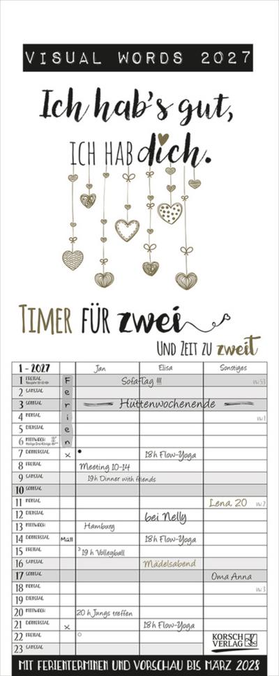 Visual Words Timer für 2 2027