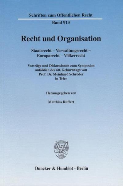 Recht und Organisation