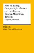 Computing Machinery and Intelligence / Können Maschinen denken? Englisch/Deutsch