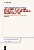 Les noms dhumains - théorie, méthodologie, classif